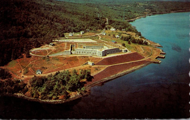 Maine Bucksport Historic Fort Knox Aerial View