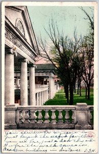 1908 Glimpse Of Colonnade University Of Virginia Charlottesville Posted Postcard