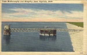 Lake McGonaughy abd Kingsley Dam in Ogallala, Nebraska