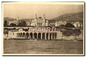 Old Postcard Cote D Azur Monte Carlo Casino and the Tir aux Pigeons