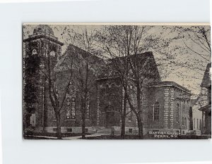 Postcard Baptist Church, Perry, New York