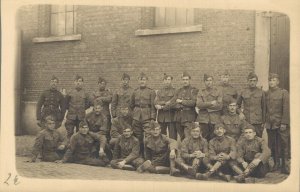 Military Belgian Army Photo World War 1 Soldiers Vintage RPPC 07.69 