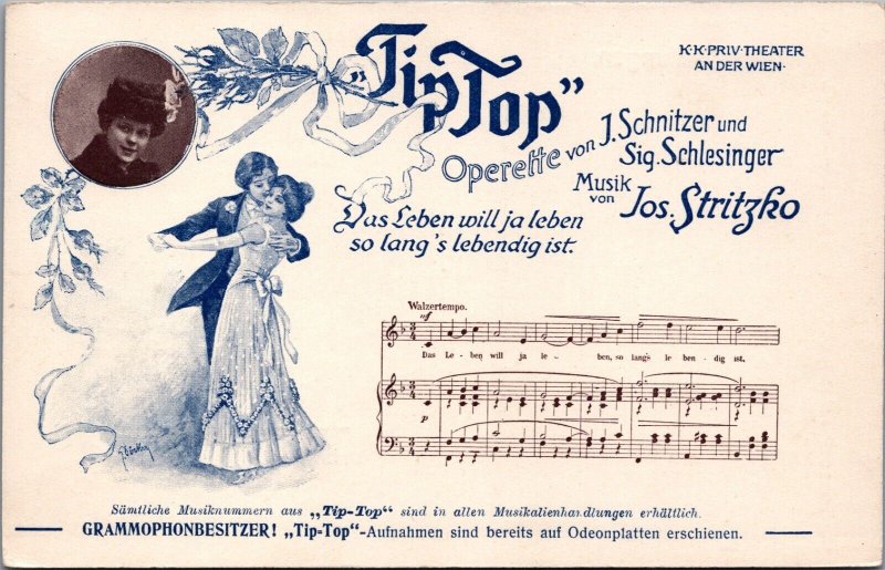 Theater Wien Vienna Dolly Tip Top Operette J. Schnitzer Sig. Schlesinger C029