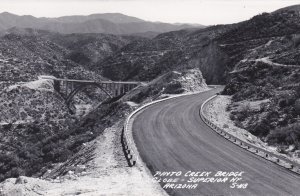 Arizona Globe-Superior Highway Pinto Creek Bridge Real Photo