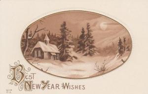 Best New Year Wishes - Rural Winter Scene - DB