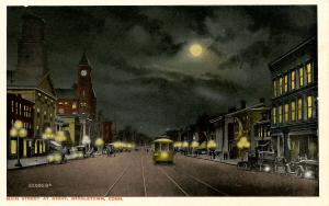 CT - Middletown.  Main Street at Night