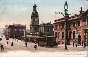 PC NEW ZEALAND, PRINCES STREET, DUNEDIN, Vintage Postcard (B41387)