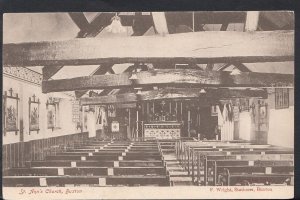 Derbyshire Postcard - Interior of St Ann's Church, Buxton  RS2259