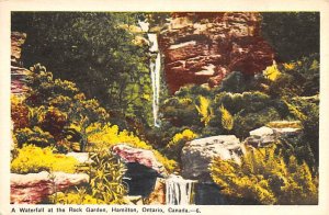 Waterfall at the Rock Garden Hamilton 1954 