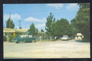 FORT VALLEY GEORGIA HOLLAND'S COURT VINTAGE ADVERTISING POSTCARD GA.