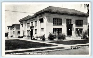 SAN BERNARDINO, California CA ~ HIGH SCHOOL 1923  Postcard