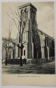 Pottsville PA Episcopal Church c1905 Pennsylvania Postcard T5