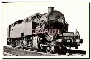 Postcard Old Train Locomotive Tener 151 TQ simple expansion