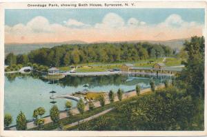 Bath House at Onondaga Park - Syracuse NY, New York - pm 1921 - DB