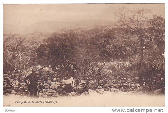 DAHOMEY . 1900-10s , Vue prise a Tandieta