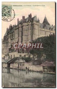 Old Postcard Chateaudun Chateau Controforts Tower