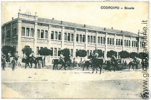 03701 CARTOLINA d'Epoca:  UDINE - CODROIPO: SCUOLE 1917