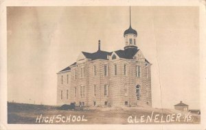 Gleneloer Wisconsin High School Real Photo Vintage Postcard AA23381