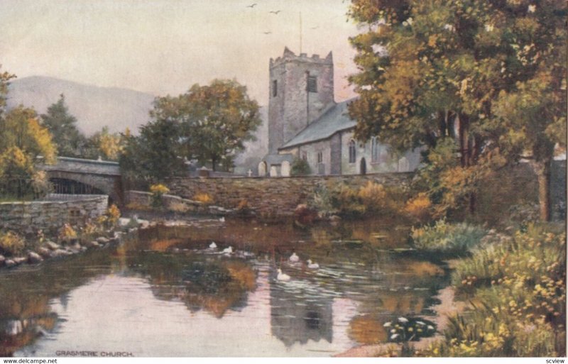 GRASMERE Church, 1900-10s; TUCK 7315