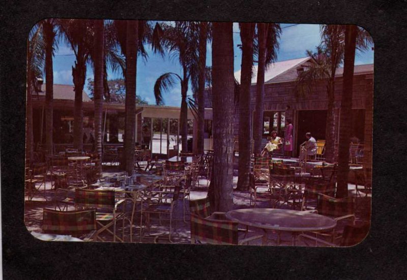 FL Palm Garden Restaurant Dining Patio Largo Florida Postcard