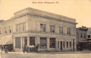 Bridgeport Illinois State Bank Vintage Postcard AA26744