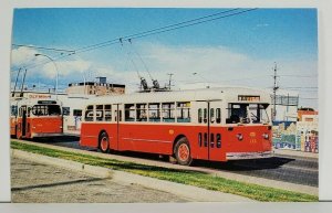 Edmonton Transit System Standard Trolley Coach Postcard N1
