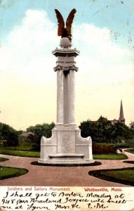 Massachusetts Whitinsville Soldiers and Sailors Monument 1907