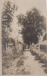 RPPC RURAL SCENE PHILIPPINES ISLANDS REAL PHOTO POSTCARD (c. 1910)