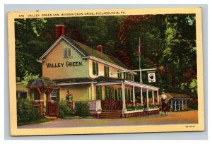 Vintage 1940's Postcard Valley Green Inn Wissahickon Drive Philadelphia PA