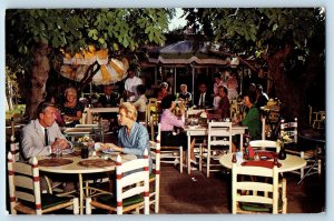 c1950's The Old Adobe Patio Restaurant Crowd Dining Tucson Arizona AZ Postcard