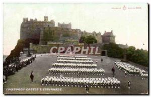 Scotland - Scotland - Edinburgh Castle and Esplanade - Old Postcard