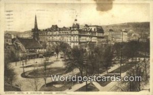 Windsor Hotel & Dominion Square Montreal Canada 1928 Missing Stamp 