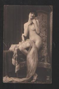 3078044 NUDE Woman on Arm-Chair Vintage PHOTO Noyer Mandel 256