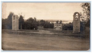 c1940s City Park View Chamber Commerce Penobscot Belfast ME RPPC Photo Postcard 