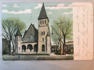 Vintage Postcard 1908 Second Reformed Church Somerville New Jersey