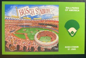 Mint USA Picture Postcard Busch Stadium St Louis Ballparks Of America