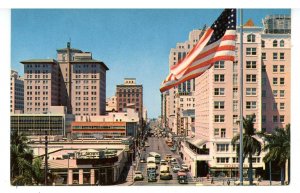 FL - Miami. Flagler Street from Biscayne Boulevard ca 1955