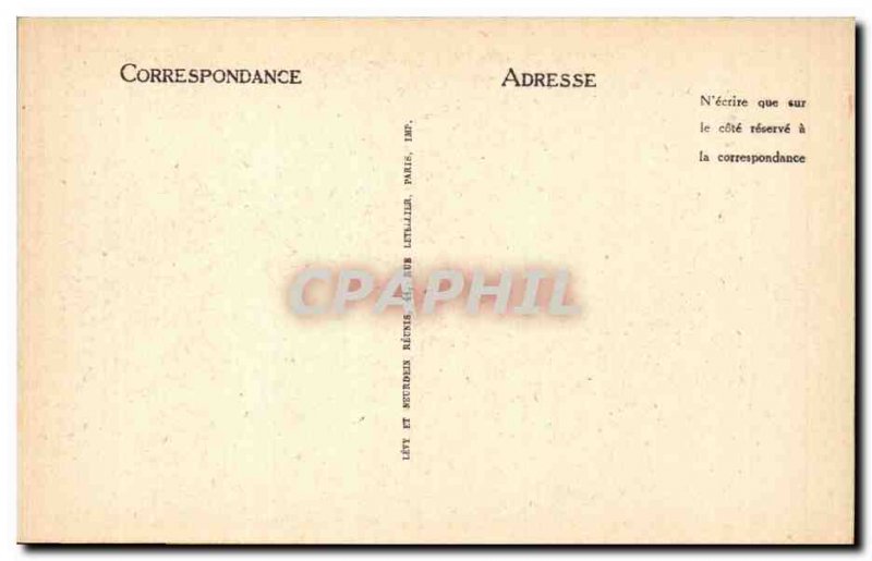 Auxerre Old Postcard The prefecture Roman columns