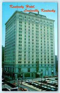 LOUISVILLE, Kentucky KY ~ Roadside KENTUCKY HOTEL ca 1950s Cars  Postcard