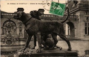 CPA Chantilly- Chateau, Chiens de meute FRANCE (1008801)