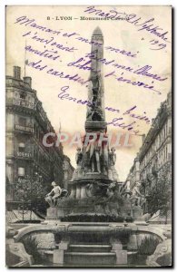 Old Postcard Lyon Monument Carnot