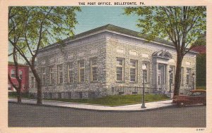 Postcard Post Office Bellefonte PA