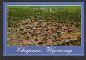 WY Aerial View of CHEYENNE WYOMING Postcard PC