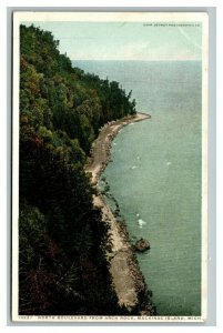 Vintage 1910's Postcard North Boulevard Arch Rock Mackinac Island Michigan