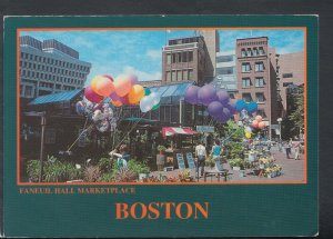 America Postcard - Boston's Quincy Market - Faneuil Hall Marketplace  T8861