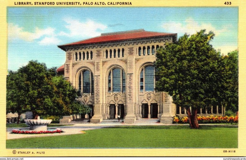 California Palo Alto The Library Stanford University