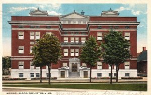 Vintage Postcard 1916 Medical Block Bldg. Historic Landmark Rochester Minnesota