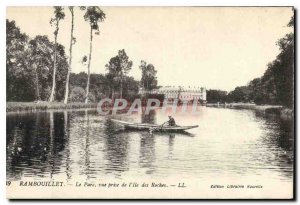 Old Postcard Rambouillet The decision of Miss Rocks Park view