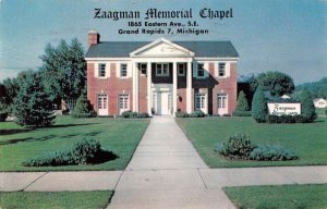 Grand Rapids Michigan Zaagman Memorial Chapel Vintage Postcard AA40241