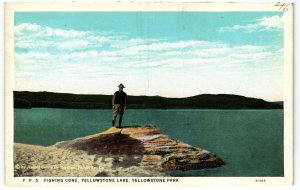 13690 Fishing Cone, Yellowstone Park, Northern Pacific Railway Photo